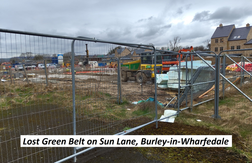 Wharfedale Building on Green Belt