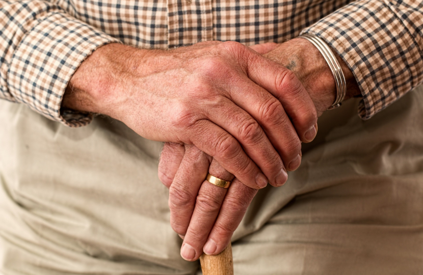 elderly hands